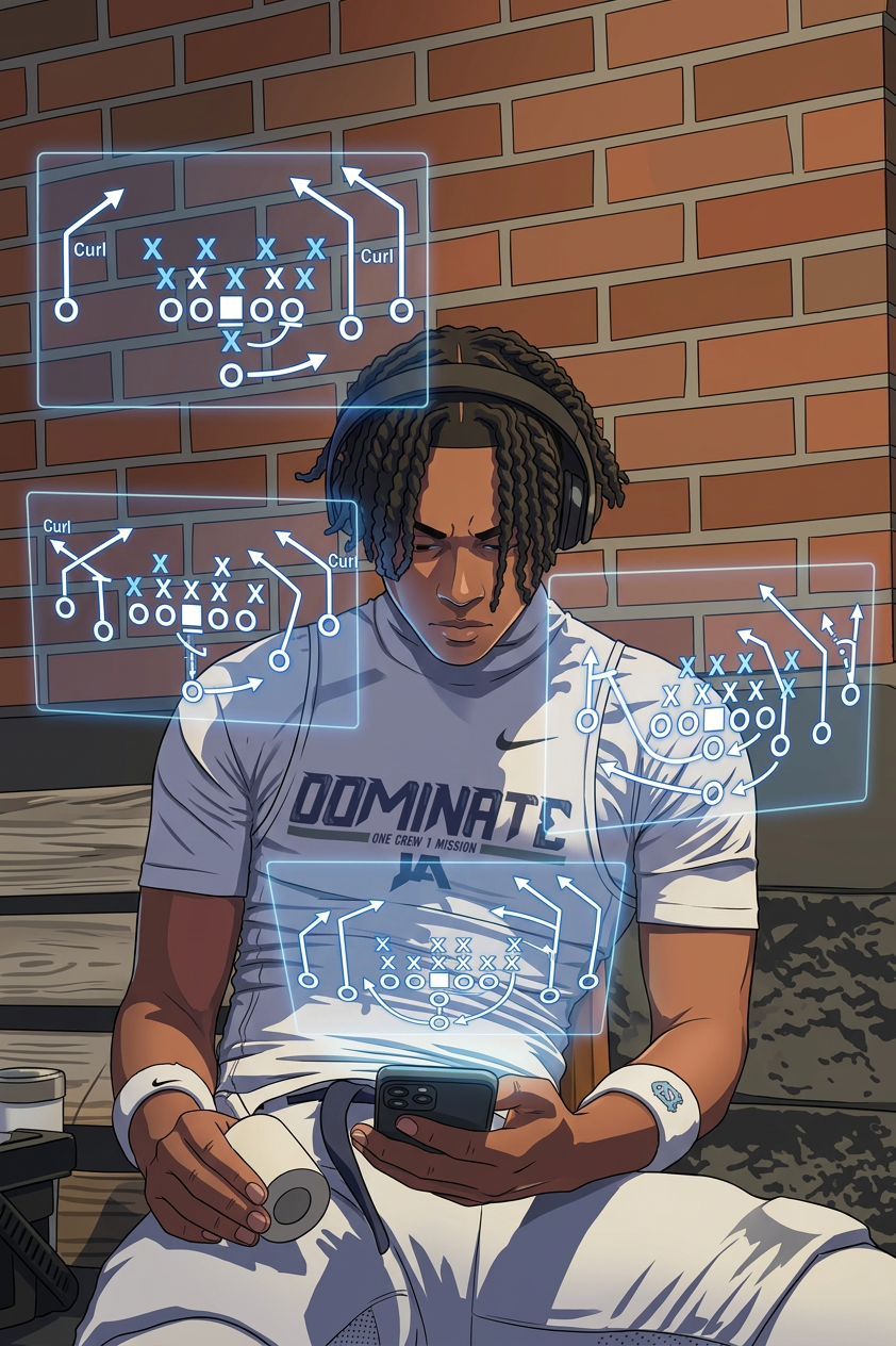 JaMarrion Jackson studying the game